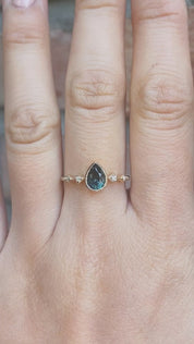 Celeste Ring, 0.70ct Montana Sapphire
