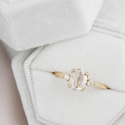 Estel Ring, 0.60ct Oval Rose Cut Diamond