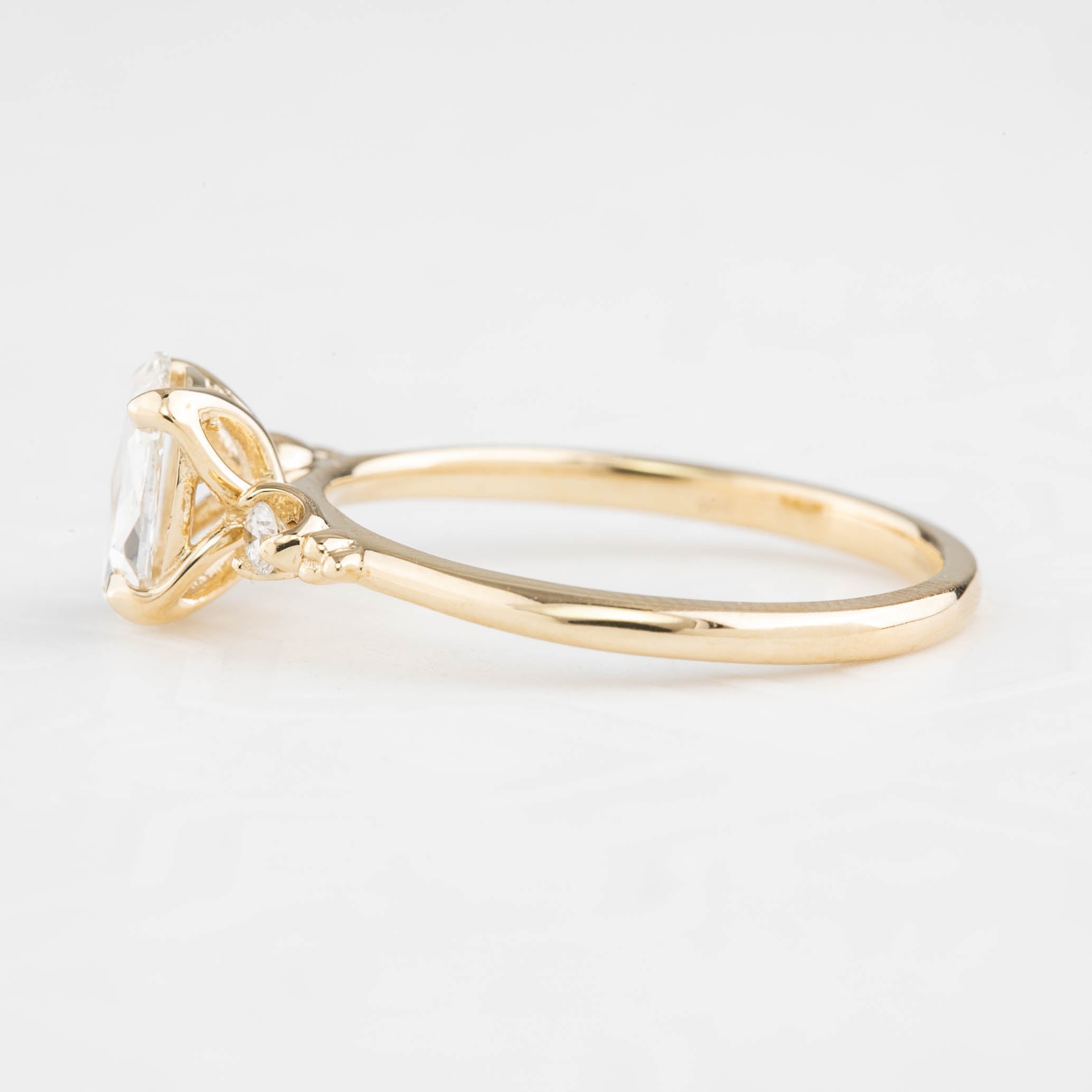 Estel Ring, 0.60ct Oval Rose Cut Diamond