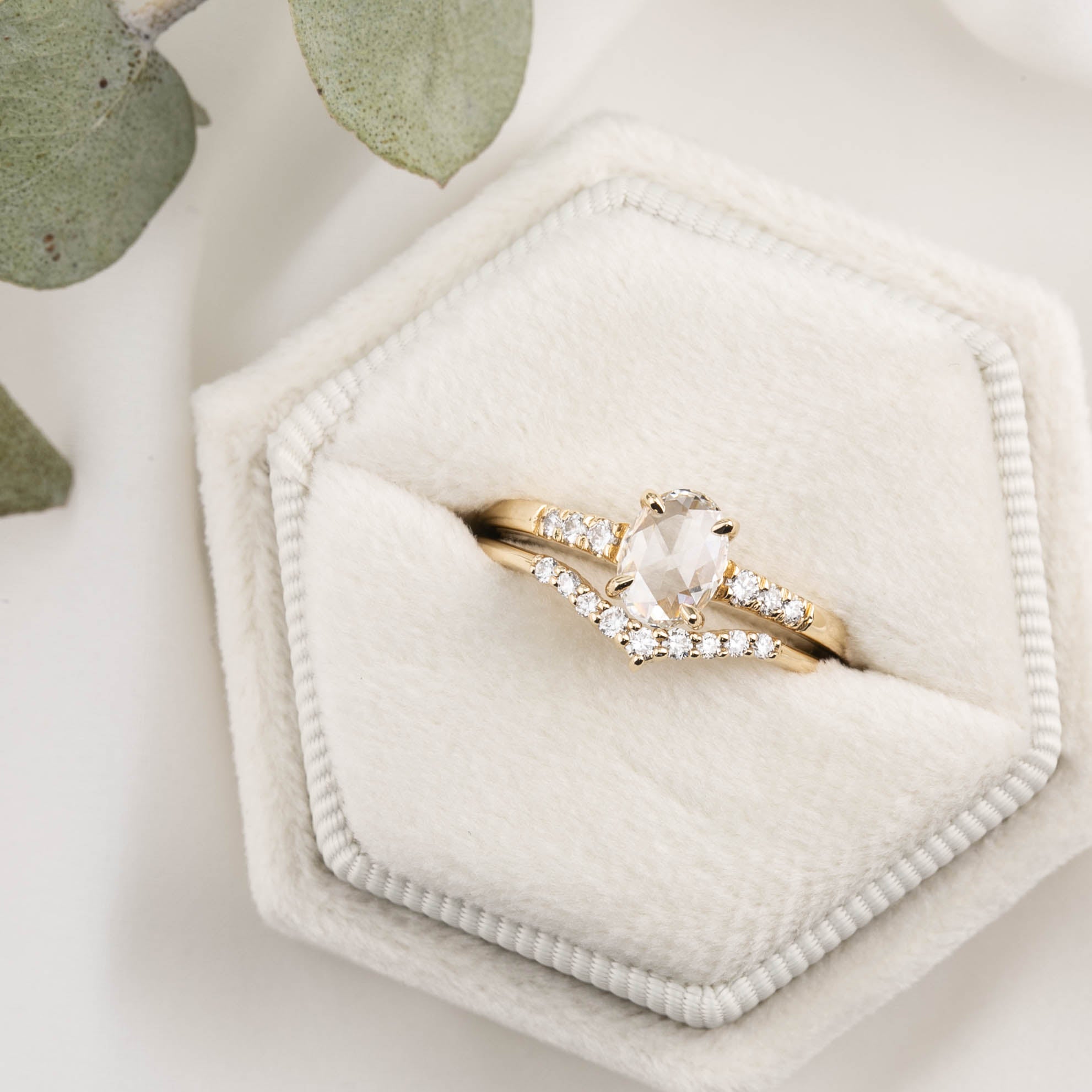 Gianna Oval Rose Cut Diamond Ring
