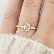 Gianna Oval Rose Cut Diamond Ring