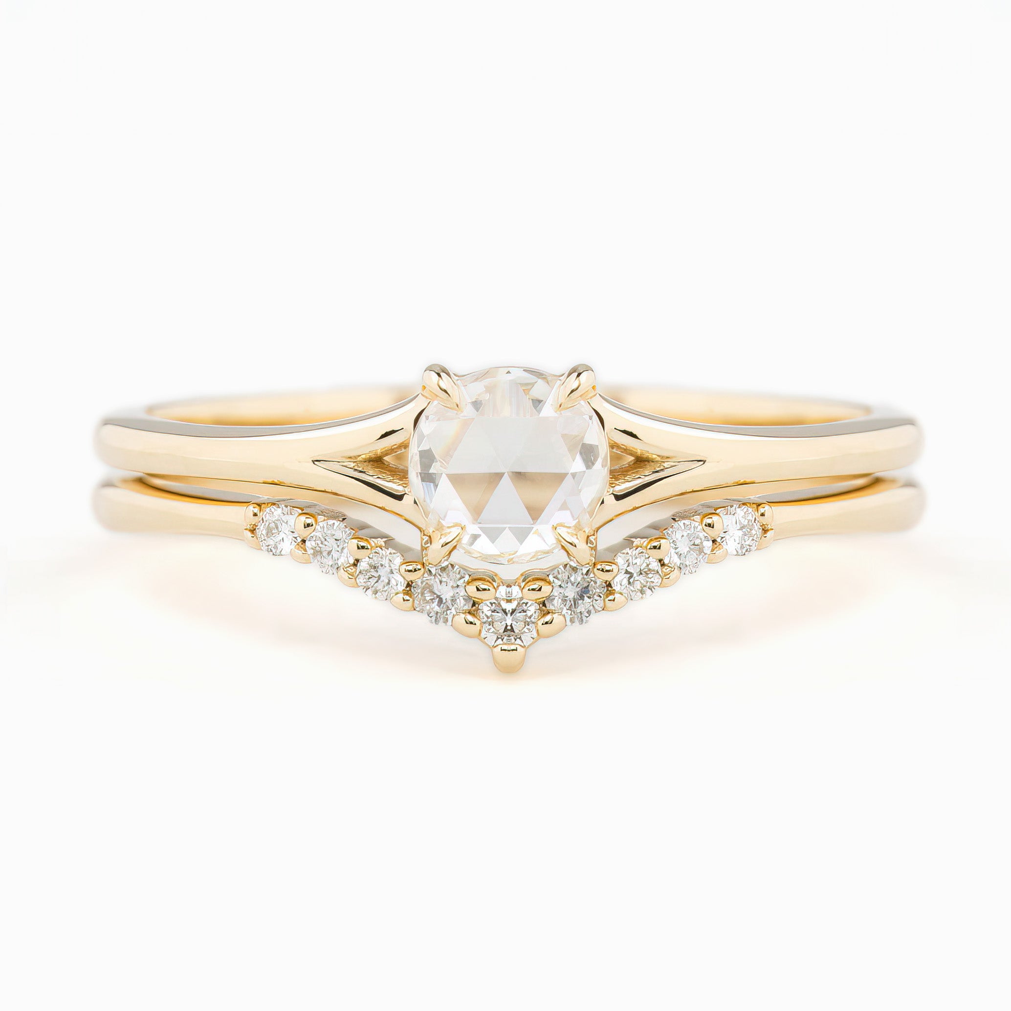 Kylie Ring, 0.30ct Round Rose Cut Diamond