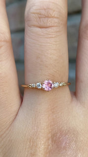 Estel Fleur Ring, 0.30ct Madagascar Sapphire