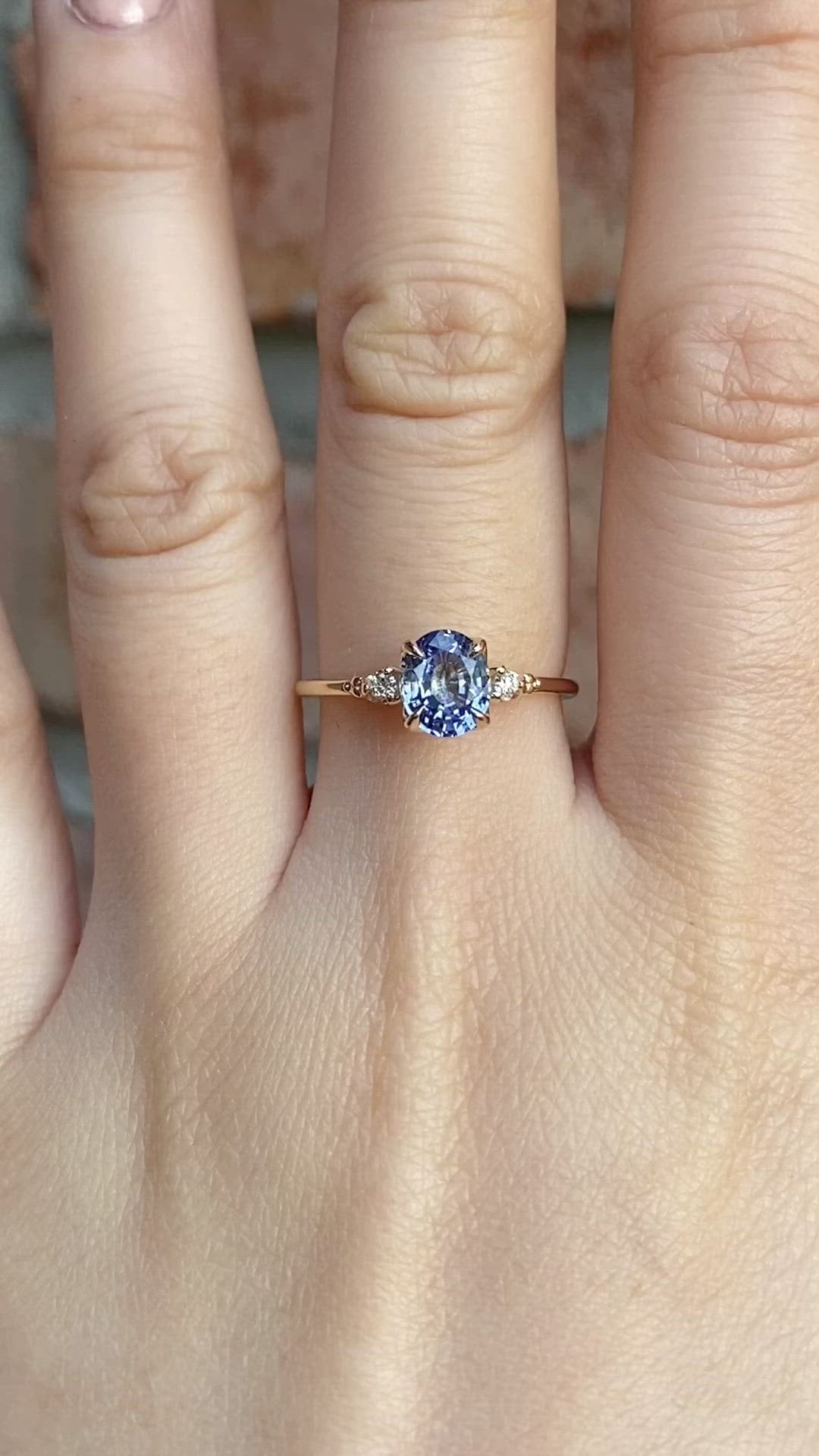 【即日配送】エステルリング ・1.18ct・加熱セイロン産ブルーサファイア・K14YG