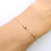 Dahlia Birthstone Bracelet