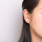 Dahlia Stud Earrings - Montana Sapphire