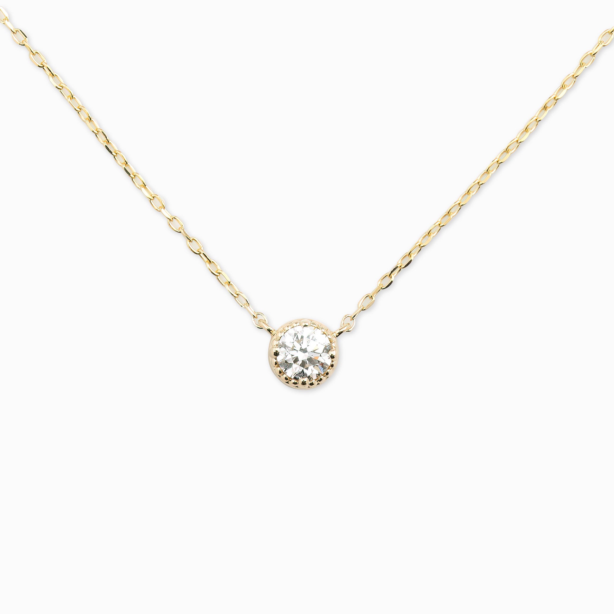 Dahlia 0.30ct GIA Certified Diamond Solitaire Necklace