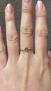Estel Bezel Ring, 0.40ct Montana Sapphire
