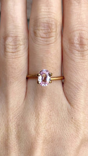 1.22ct Oval Cut Light Pink Madagascar Sapphire SO272