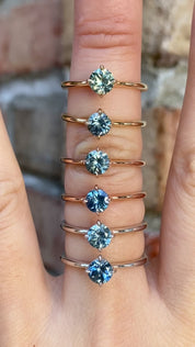 Alice Ring, 0.60ct Montana Sapphire