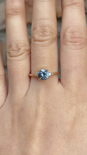 Estel Ring 1.22ct Blue Montana Sapphire, 14K Yellow Gold (One of a kind)