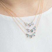 Gloria Necklace, Teal Blue Sapphire