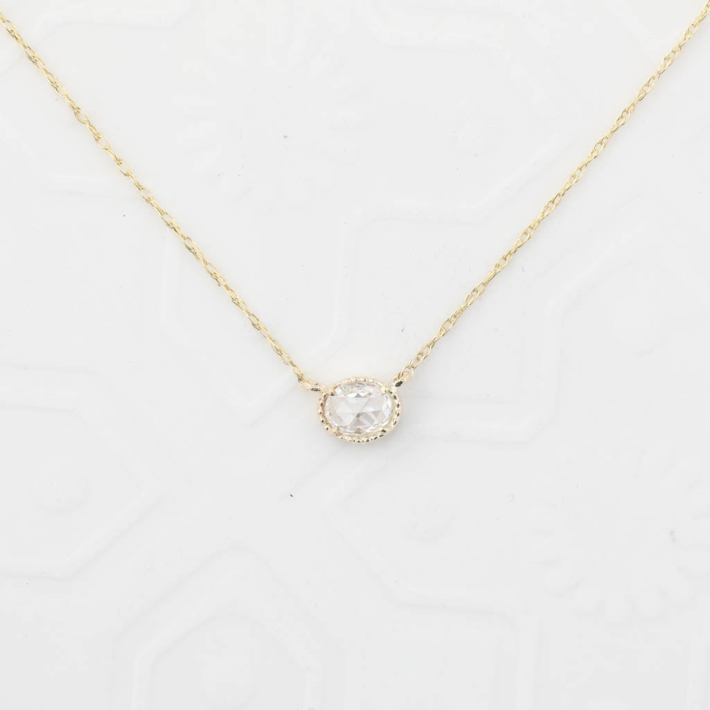 Dahlia 0.19ct Rose Cut Diamond Necklace