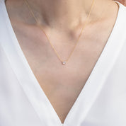 Dahlia 0.19ct Rose Cut Diamond Necklace