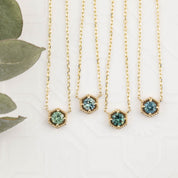 Milgrain Hexagon Necklace Setting