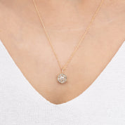 Lila Necklace, 0.30ct Rose-Cut Diamond (Charm Option)