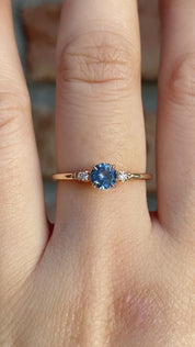 Estel Ring, 0.45ct Montana Sapphire