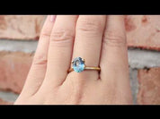 1.89ct オーバルカット パルティブルーグリーンサファイア モンタナ産 