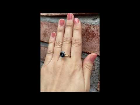 3.39ctクッションカットティールサファイア