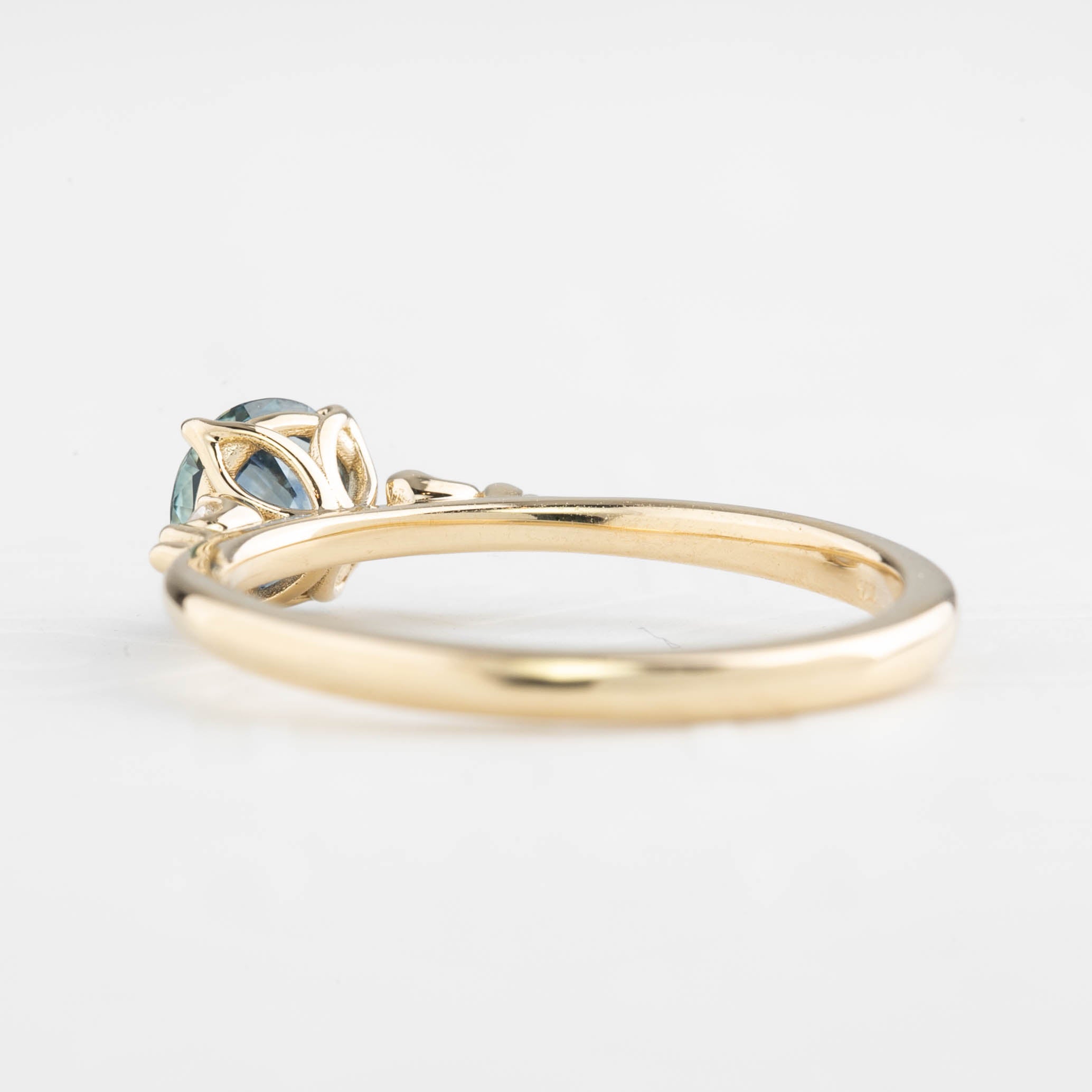 Estel Ring, 0.79ct Blue Montana Sapphire