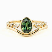 Celeste Ring, 1.03ct Queensland Sapphire, oval shape gemstone