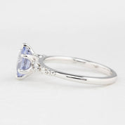 Estel Fleur Ring, 1.1ct Unheated Sapphire, oval shape gemstone