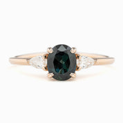 Olivia Ring, 1.2ct Queensland Sapphire, oval shape gemstone