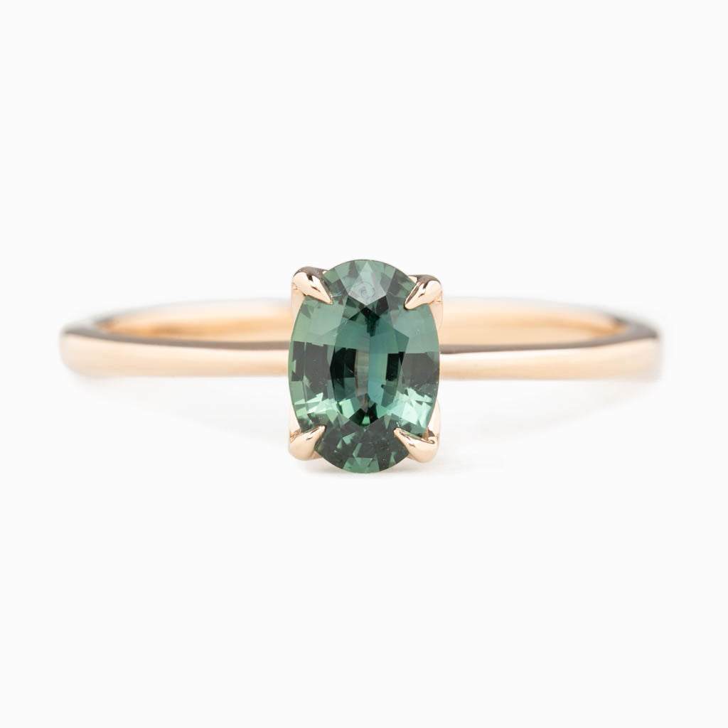 Sara Ring, 0.74ct Madagascar Sapphire, oval shape gemstone