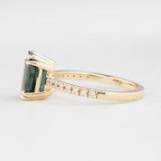 Sabrina Grand Ring, 3.39ct Teal Queensland Sapphire