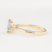Floryn Ring, 1.22ct Unheated Sapphire, oval shape gemstone