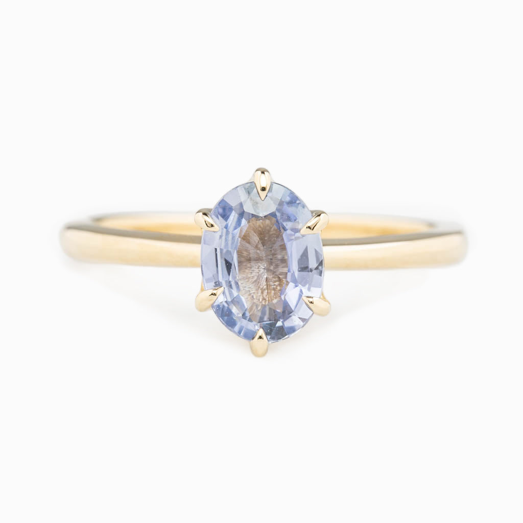 Floryn Ring, 1.22ct Unheated Sapphire, oval shape gemstone