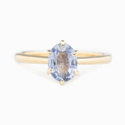 Floryn Ring, 1.22ct Unheated Sapphire, oval shape gemstone