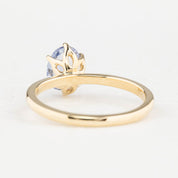 Floryn Ring, 1.22ct Unheated Sapphire, oval shape gemstone
