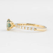 Maria Luxe Ring, 0.91ct Montana Sapphire