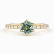 Maria Luxe Ring, 0.91ct Montana Sapphire