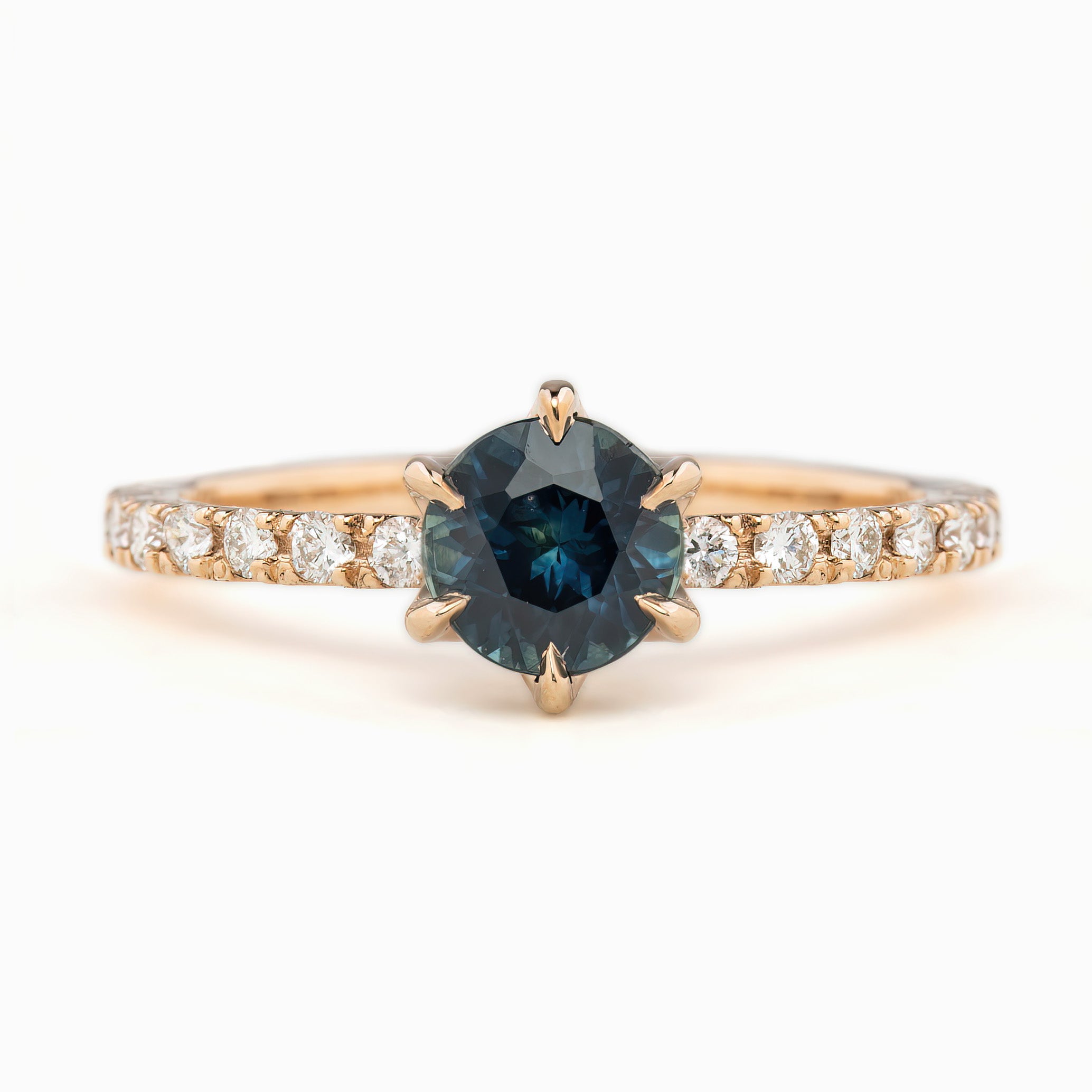 Maria Luxe Ring, 1.01ct Montana Sapphire
