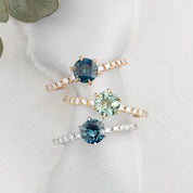 Maria Luxe Ring, 0.98ct Montana Sapphire