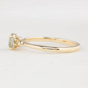 Sofia Ring, 0.83ct Light Blue Montana Sapphire