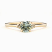 Sofia Ring, 0.83ct Light Blue Montana Sapphire
