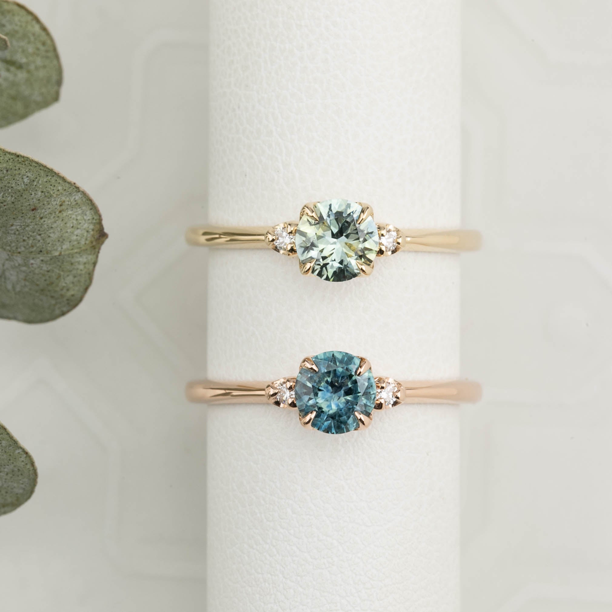 Sofia Ring, 0.83ct Light Blue Montana Sapphire