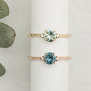 Sofia Ring, 0.66ct Montana Sapphire