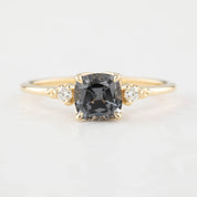 Estel Ring - 1.11ct Cushion Cut Gray Spinel (One of a kind)