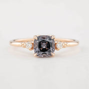Estel Ring - 1.16ct Cushion Cut Fuchsia Purple Spinel, 14k Rose Gold (One of a kind)