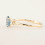Estel Ring - 1.14ct Blue Green Montana Sapphire (One of a kind)