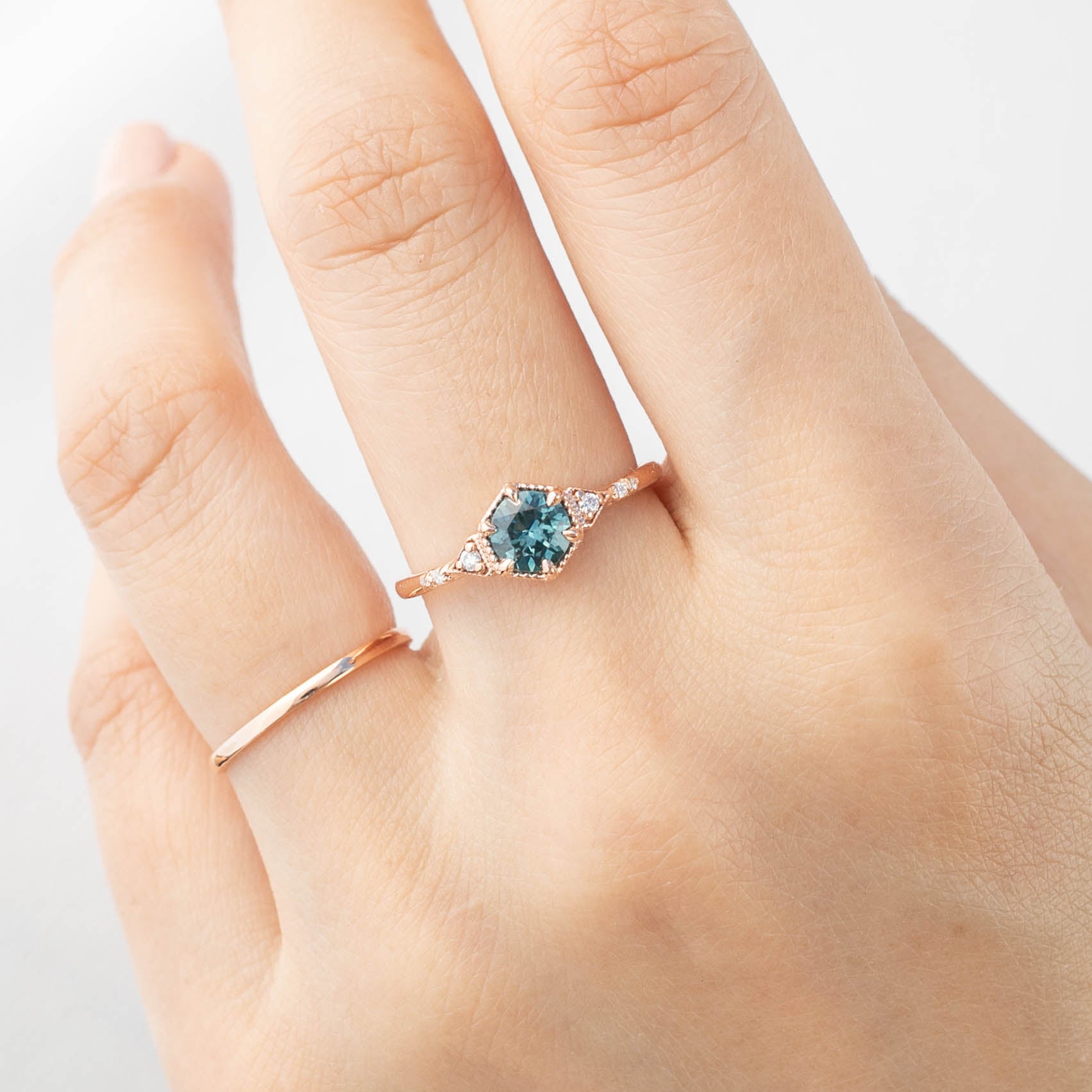 Agatha Ring, 0.70ct Montana Sapphire