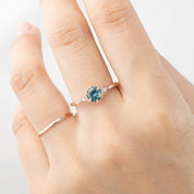 Agatha Ring, 0.70ct Montana Sapphire