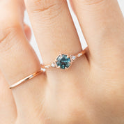 Agatha Ring, 0.70ct Montana Sapphire