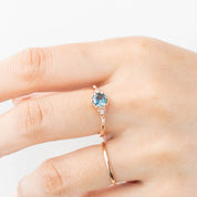 Agatha Ring, 0.70ct Montana Sapphire