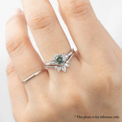 Agatha Ring, 0.75ct Blue Montana Sapphire