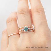 Celeste Ring, 0.85ct Montana Sapphire